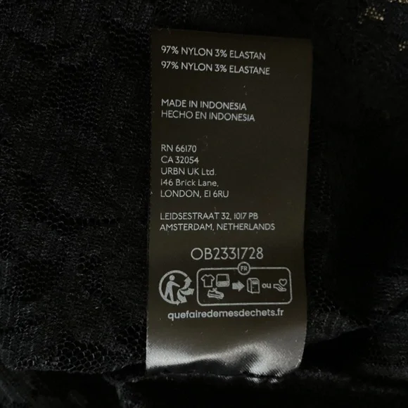 Anthropologie Crewneck Short-Sleeve Top Black Lace Tee NEW Small - Picture 15 of 15